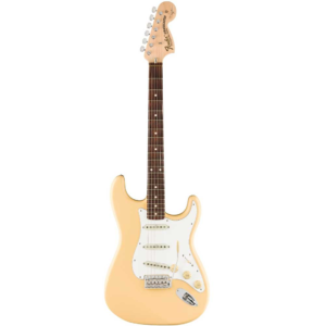 Fender Yngwie Malmsteen Stratocaster 6-String Electric Guitar – Vintage White