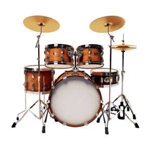 5-Piece Acoustic Drum Set - Natural Wood Finish